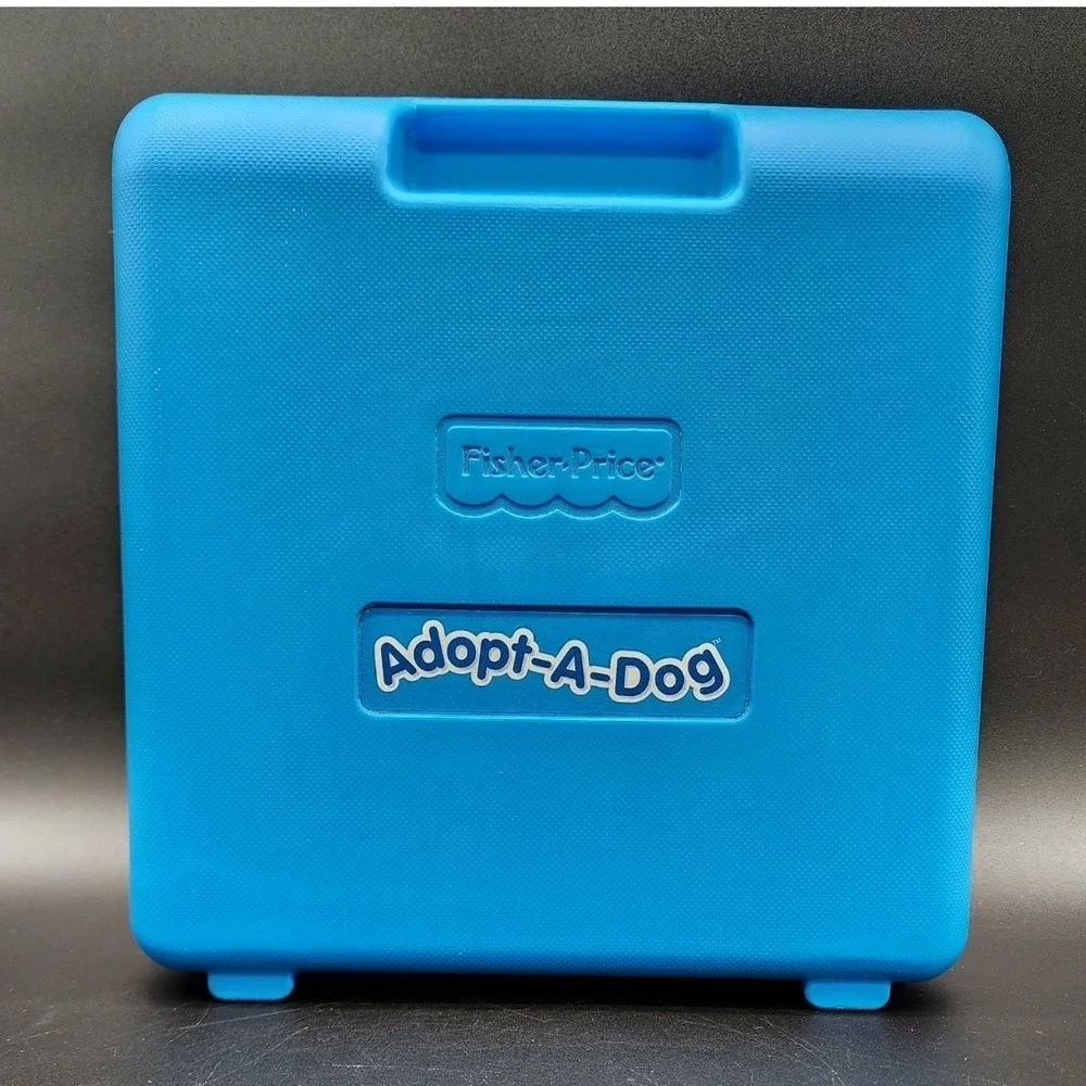 Fisher-Price Blue Adopt-A-Dog Vintage 2002 Puppy Figures Portable Pet Shop Toy